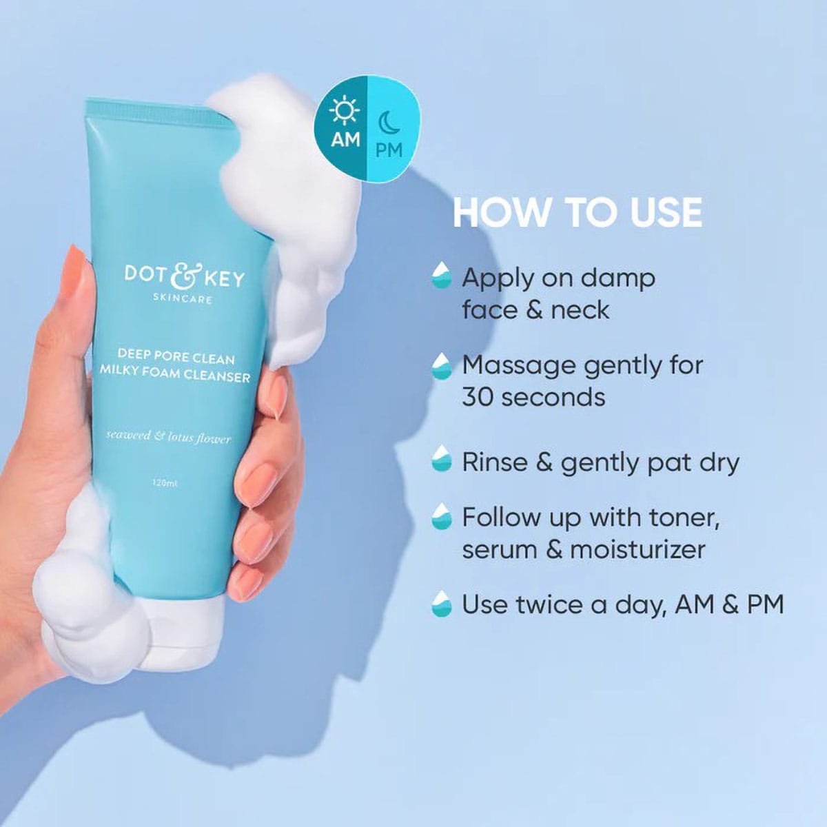 Dot & Key Deep Pore Clean Foaming Face Wash 4